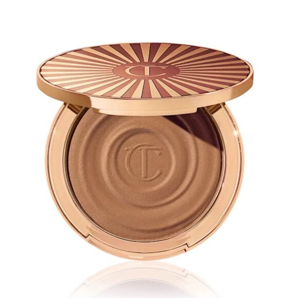 CHARLOTTE TILBURY BEAUTIFUL SKIN SUN-KISSED GLOW BRONZER 1-FAIR 100% AUTHENTIC - Picture 4 of 5